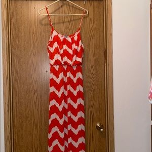 orange dress
